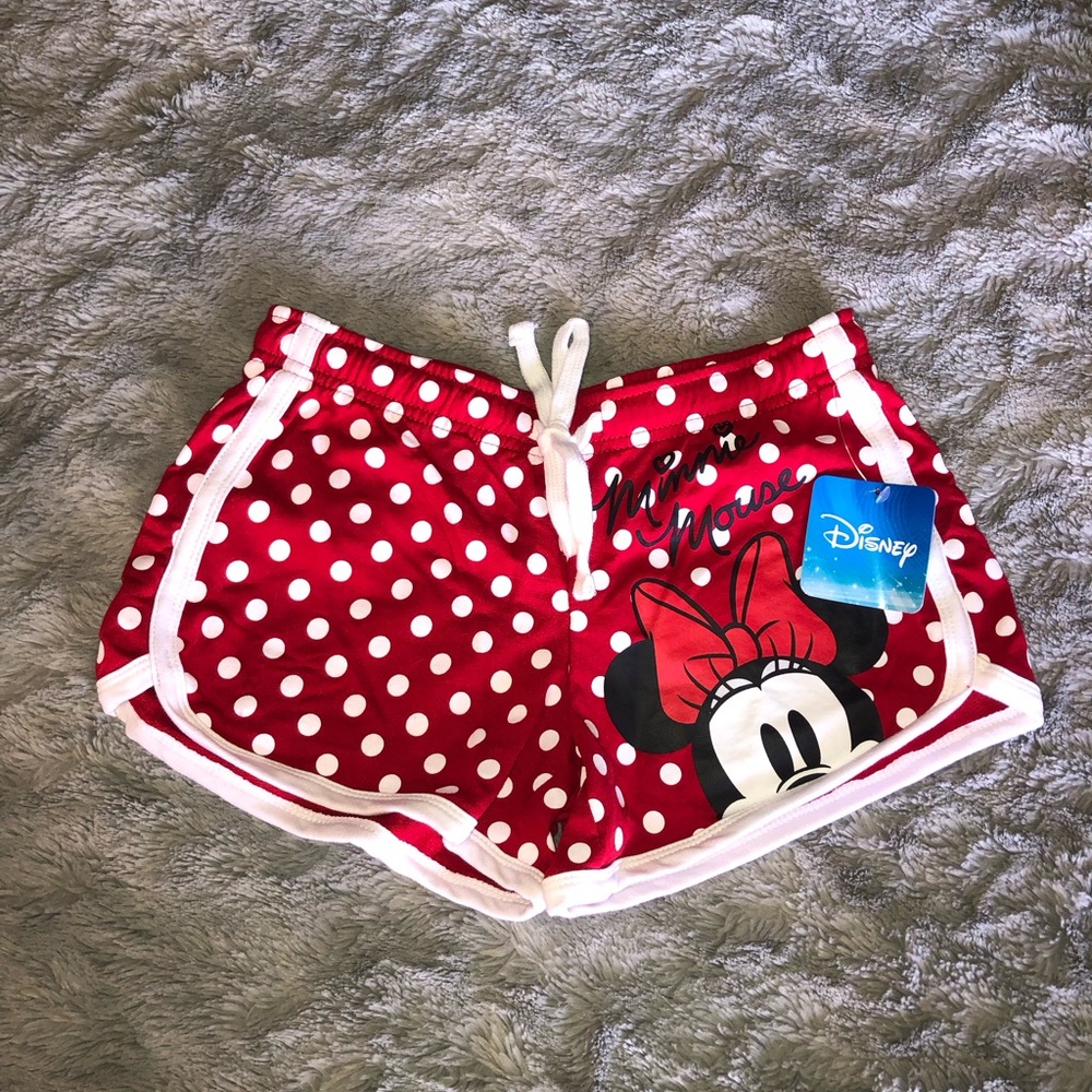 Disney Red and White Minnie Mouse Polka Dot Hot Shorts